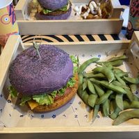 Chickpea burger at Flower Burger in London