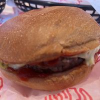 Classic burger in a blue😡 at Dirty V - Bergen in Bergen