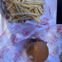 Some Chicken-Style Burger with Garlic Saucee  at Dirty V - Bergen in Bergen