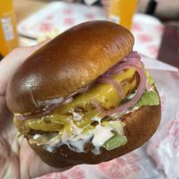 Garlicious with chicken style patty    at Dirty V - Bergen in Bergen