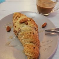 "Almond" croissant at Pura Vida in Bogota