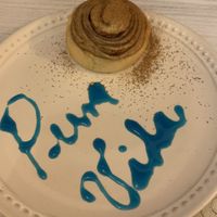 Cinammon roll.   at Pura Vida in Bogota