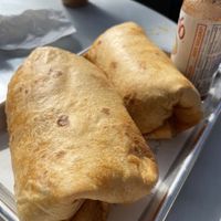 Vegan breakfast burritos  at The Flora Bakehouse in Seattle