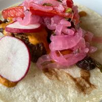 Vegan taco at Flying Iguana in Neptune Beach