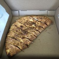 Sliced calzone  at Vegan Korner in Grand Terrace