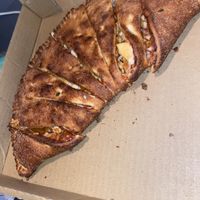 17 inch calzone veganmeat lovers   at Vegan Korner in Grand Terrace