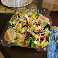 Antipasto salad at Vegan Korner in Grand Terrace
