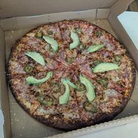 Mexican pizza no cilantro at Vegan Korner in Grand Terrace