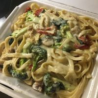 Fettuccine Alfredo  at Vegan Korner in Grand Terrace