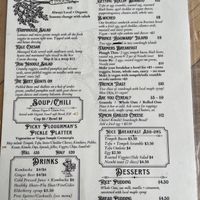 Menu side 1  at Farmacy+Fermentary in Charlottetown