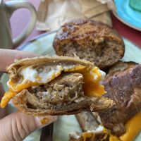 Vegan breakfast sandwich  at Cuppa Tahoe in South Lake Tahoe