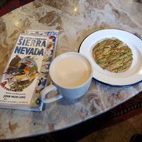 They have books you can look at while eating and drinking, and a field guide was exactly what I was looking for since I forgot to bring mine from home. at Cuppa Tahoe in South Lake Tahoe
