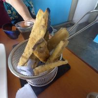eggplant at Caffe Lunatico in Cartagena