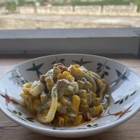 Vegan Calimari Ceviche  at Caffe Lunatico in Cartagena