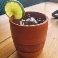 aguapanela at Caffe Lunatico in Cartagena