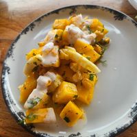 Mango Ceviche at Caffe Lunatico in Cartagena