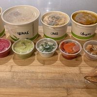 We had kelp noodles, cauli mac and chiz, the churry and the mushrooms at plant me in Vancouver