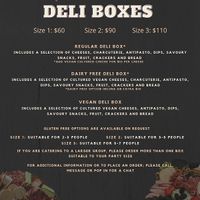 Deli boxes at Alfina's Cake & Coffee in Eatons Hill