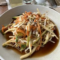 Spicy papaya and mango saladd  at Good Mantra in Canggu