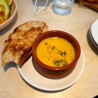 Vichyssoise (potatoe and leak soup) with Sourdough bread at Little Aus - 리틀오스 in Busan