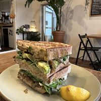 Mushroom sandwich  #Veganuary at Little Aus - 리틀오스 in Busan