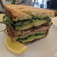 Vegan forest mushroom sandwich at Little Aus - 리틀오스 in Busan