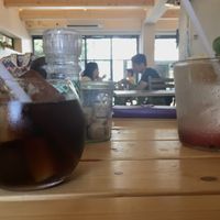 Cold brew and a giant lemonade   at Little Aus - 리틀오스 in Busan