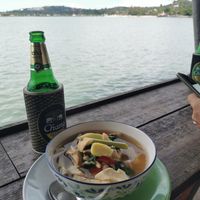 Tom yam mushrooms at Tamachat Vegan Food - ธรรมชาติ in Koh Samui