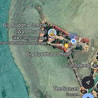 The blue dot is the location in Google Maps so please use this to find it! at Tamachat Vegan Food - ธรรมชาติ in Koh Samui