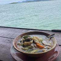 130 baht. Vegan Mushroom Tom Yam  at Tamachat Vegan Food - ธรรมชาติ in Koh Samui