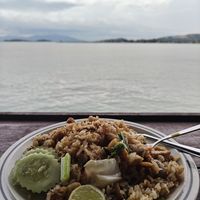 Fried rice with tofu and other mock meats at Tamachat Vegan Food - ธรรมชาติ in Koh Samui