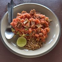 Pad thai  at Tamachat Vegan Food - ธรรมชาติ in Koh Samui