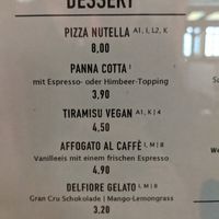 Desserts at San Paolo Bar Cafe in Munich