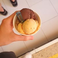 chocolate vegano y maracuya at La Crema in La Gomera
