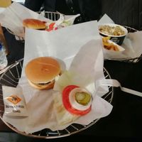 Salad served separately  at Buffalo Burger in Hurghada