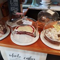 Most of the cakes were vegan at Picnic Cafe in Hobart