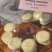 one of the vegan biscuits at Picnic Cafe in Hobart