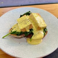 Tofu florentine at Picnic Cafe in Hobart