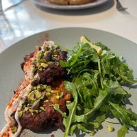 Corn fritters at Picnic Cafe in Hobart