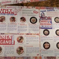 Vegan options clearly marked at Ramen Shifu - Paral·lel in Barcelona