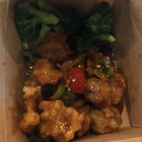 General Tso’s soy chicken/mushroom at Veggie Village in Scottsdale