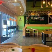 the most beautiful decorations inside  at Veggie Village in Scottsdale