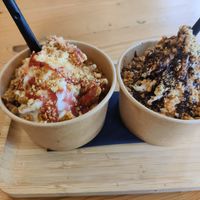 Delicious food!!! Very good burgers, fries, milkshakes and sundays. at Beesechurgers in The Hague