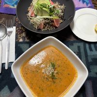 Quinoa bowl and fave bean quinoa soup   at La Ruta del Sabor in Pisac