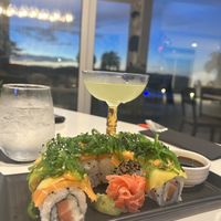 Walk in Rainbow roll - so good!   at Po-Ké Ono in Oranjestad