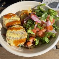 Fysh cakes with mofongo at Boca Fresca in Winter Park