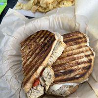 talk, dark, and vegan with jalapeño kettle chips   at South Coast Deli - Carrillo in Santa Barbara