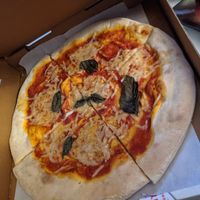 Crust is pillowy and nice at D'Matteos Pizza & Grill in Ronkonkoma