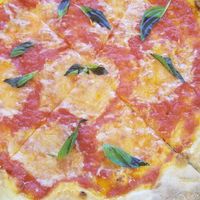 Vegan Margherita pizzette at D'Matteos Pizza & Grill in Ronkonkoma