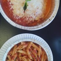 Vegan eggplant Parmigiano at D'Matteos Pizza & Grill in Ronkonkoma